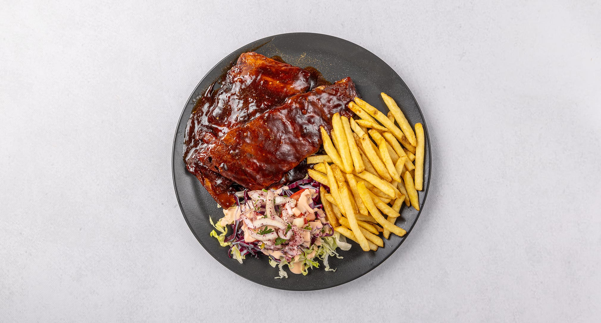 Żeberka BBQ z grilla w BBQ Station 46 w Gorzowie Wielkopolskim